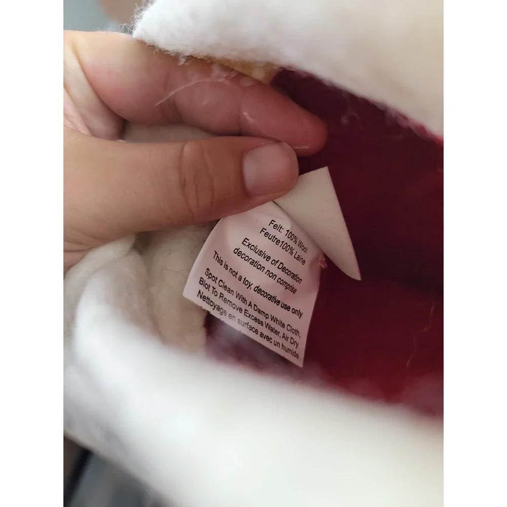 West Elm Felted Wool Christmas Stocking Puppy Dog Alex Pottery Barn Holiday NWT